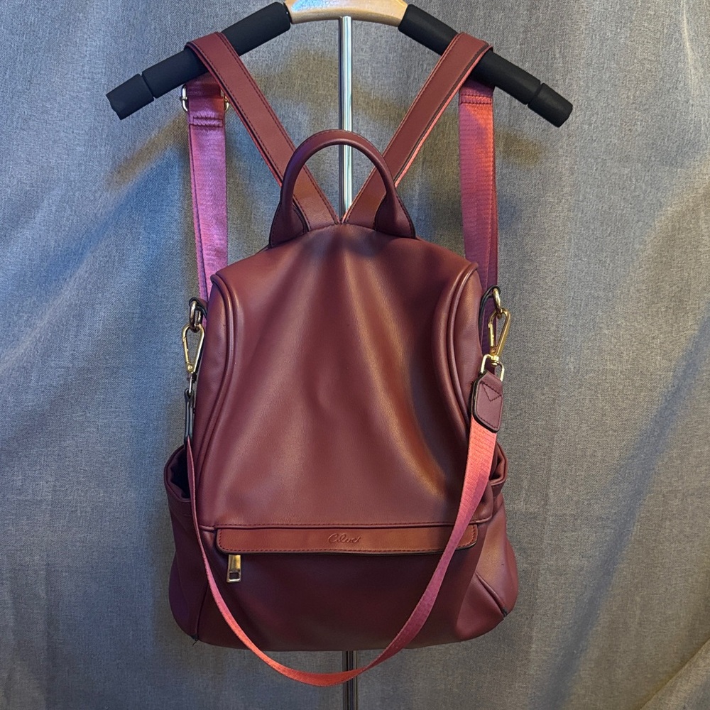 Elegant Wine Red Backpack